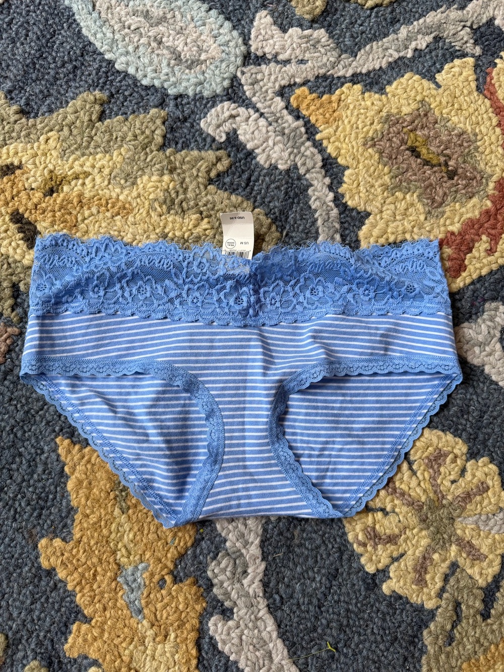 Aerie NWTs Superchill Cotton Eyelash Lace
Boybrief Underwear in Laundry Blue - Picture 2 of 5